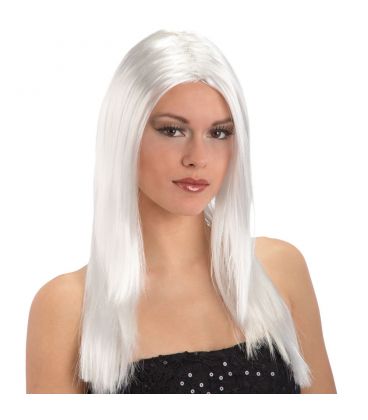 Parrucca lunga liscia bianca | Euro 7.60