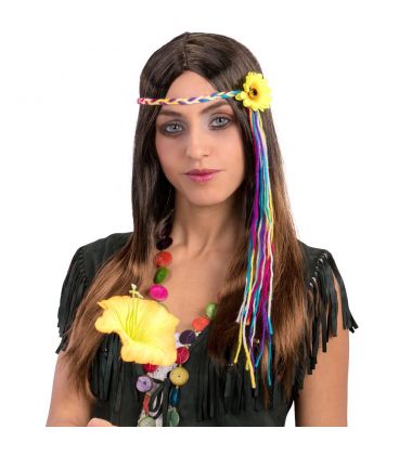 Parrucca hippie castana | Euro 130