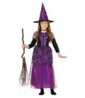 costume strega lilla 5-6 anni