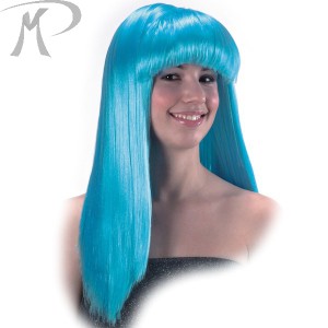 parrucca azzurra lunga