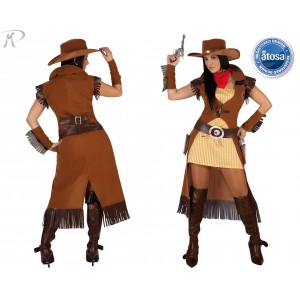 Costume Carnevale Donna Cow Girl Western Cow Boy PS 02080