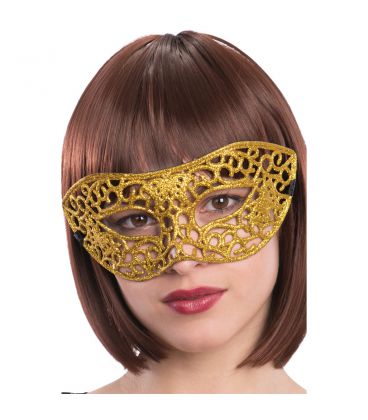 MASCHERA INTAGLIATA ORO Prezzo 1,90 €